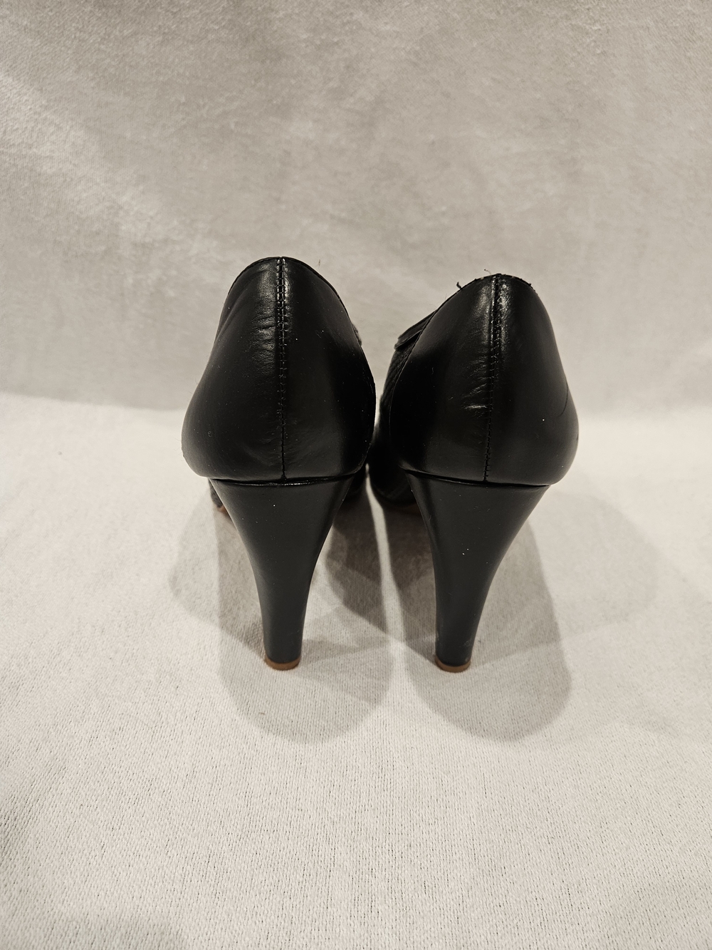 Audrey Brooke Willow Black Lace-up Booties 8.5 Pin Up, Cosplay, Rock A Billy - Picture 4 of 9